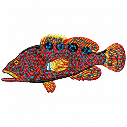 Fishes Embroidery Design 4 Fishes Embroidery Design 4